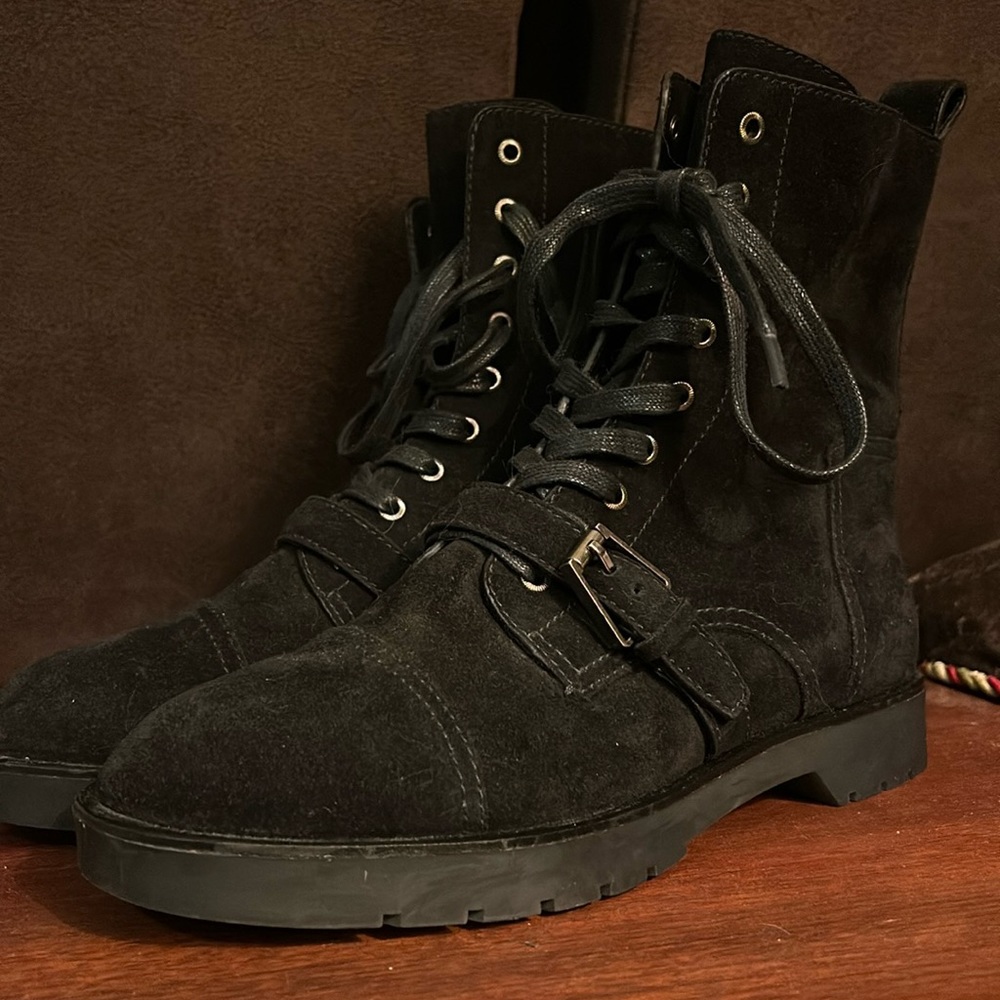 EUC Alexander Wang Suede Moto Boot